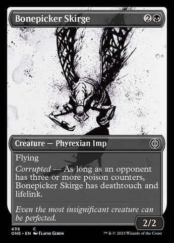 Bonepicker Skirge (Showcase Ichor Step-and-Compleat Foil) [Phyrexia: All Will Be One]