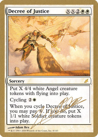 Decree of Justice - 2004 Gabriel Nassif (SCG) [World Championship Decks 2004]