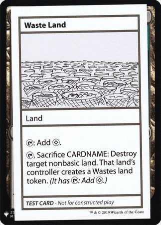 Waste Land [Mystery Booster Playtest Cards]