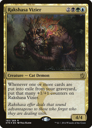 Rakshasa Vizier [Khans of Tarkir Promos]