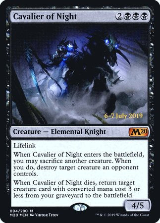 Cavalier of Night [Core Set 2020 Promos]