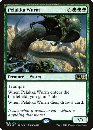 Pelakka Wurm [Core Set 2019 Promos]