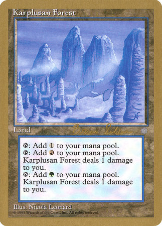 Karplusan Forest - 1998 Brian Selden (ICE) [World Championship Decks 1998]