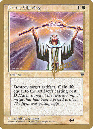 Divine Offering - 1996 Preston Poulter (LEG) (SB) [Pro Tour Collector Set]