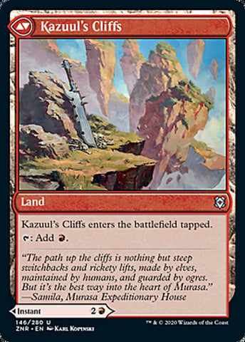 Kazuul's Fury // Kazuul's Cliffs [Zendikar Rising]