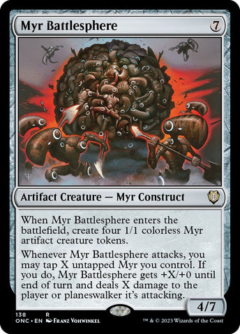 Myr Battlesphere [Phyrexia: All Will Be One Commander]