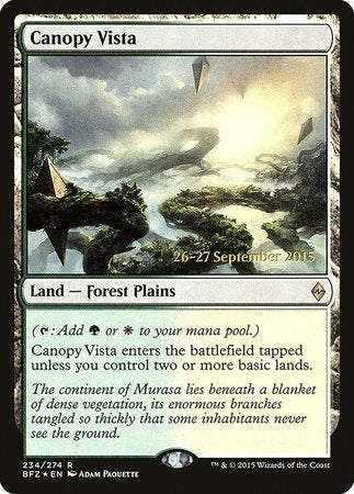 Canopy Vista [Battle for Zendikar Promos]