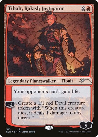 Tibalt, Rakish Instigator (Stained Glass) [Secret Lair Drop Promos]