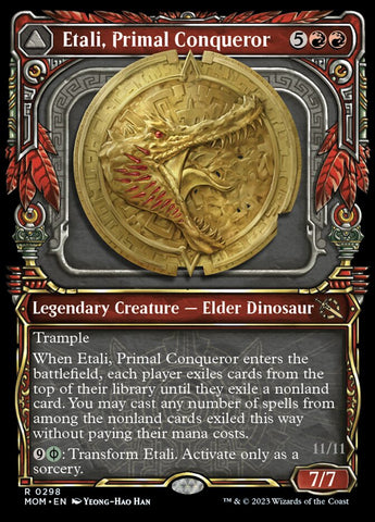 Etali, Primal Conqueror // Etali, Primal Sickness (Showcase Planar Booster Fun) [March of the Machine]