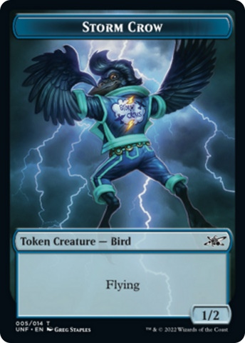 Cat // Storm Crow Double-sided Token [Unfinity Tokens]