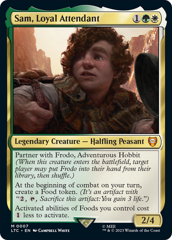 Sam, Loyal Attendant (Extended Art) [The Lord of the Rings: Tales of Middle-Earth Commander]
