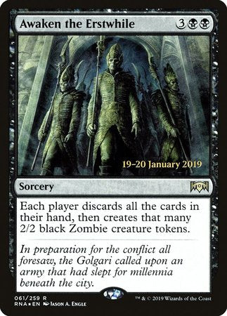 Awaken the Erstwhile [Ravnica Allegiance Promos]