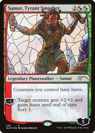 Samut, Tyrant Smasher (Stained Glass) [Secret Lair Drop Promos]