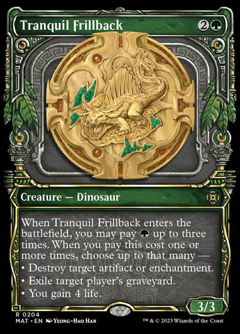 Tranquil Frillback (Showcase Halo Foil) [March of the Machine: The Aft Tranquil Frillback (Showcase Halo Foil) [March of the Machine: The Aft