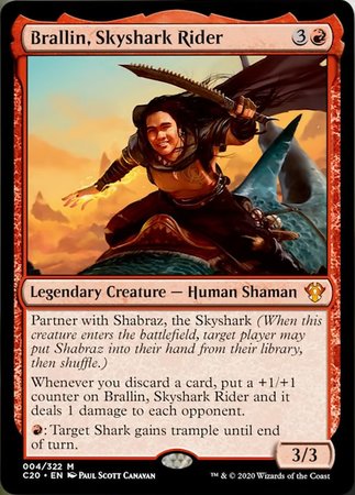 Brallin, Skyshark Rider [Commander 2020]