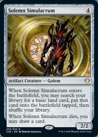 Solemn Simulacrum [Commander 2020]