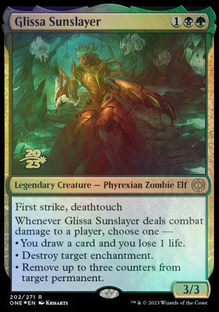 Glissa Sunslayer [Phyrexia: All Will Be One Prerelease Promos]