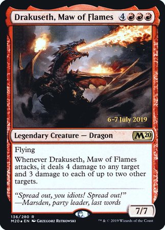 Drakuseth, Maw of Flames [Core Set 2020 Promos]