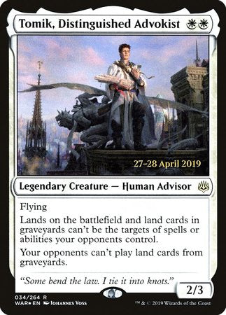 Tomik, Distinguished Advokist [War of the Spark Promos]