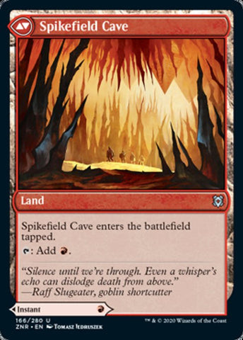 Spikefield Hazard // Spikefield Cave [Zendikar Rising]