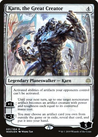 Karn, the Great Creator [War of the Spark Promos]