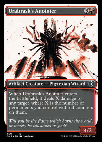Urabrask's Anointer (Showcase Ichor Step-and-Compleat Foil) [Phyrexia: All Will Be One]