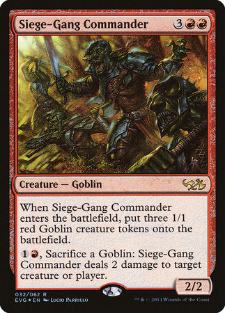 Siege-Gang Commander [Duel Decks Anthology: Elves vs. Goblins]