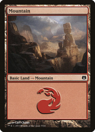 Mountain (35) [Duel Decks: Heroes vs. Monsters]