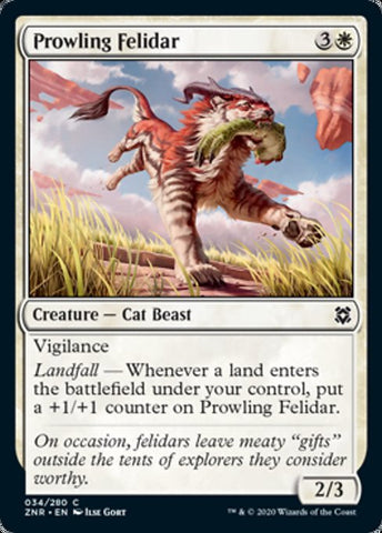 Prowling Felidar [Zendikar Rising]