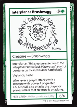 Interplanar Brushwagg [Mystery Booster Playtest Cards]