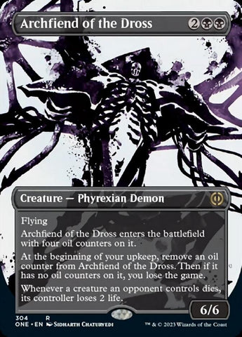 Archfiend of the Dross (Borderless Ichor) [Phyrexia: All Will Be One]