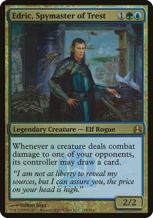 Edric, Spymaster of Trest (Commander Launch Promo) [Commander 2011 Launch Party]