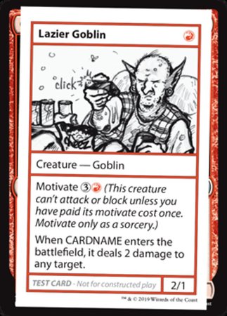Lazier Goblin [Mystery Booster Playtest Cards]