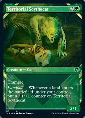 Territorial Scythecat (Showcase) [Zendikar Rising]