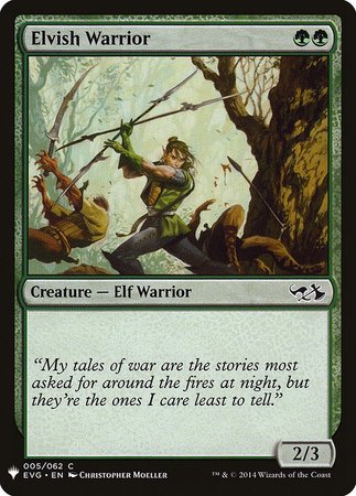 Elvish Warrior [Mystery Booster]