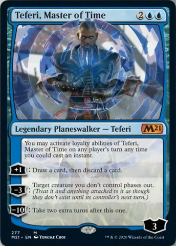 Teferi, Master of Time (Alternate Art) (277) [Core Set 2021]