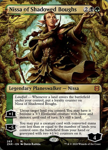Nissa of Shadowed Boughs (Borderless) [Zendikar Rising]