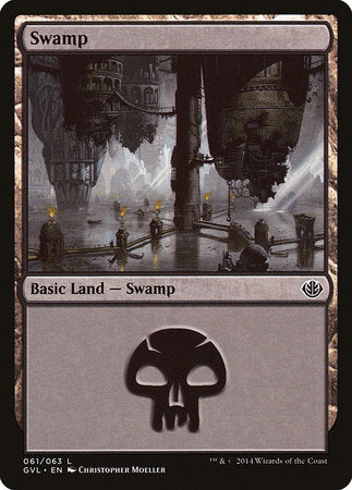 Swamp (61) (Garruk vs Liliana) [Duel Decks Anthology: Garruk vs. Liliana]