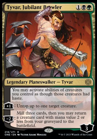 Tyvar, Jubilant Brawler (Promo Pack) [Phyrexia: All Will Be One Promos]