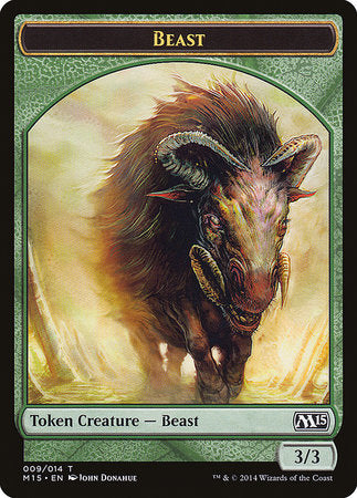 Beast Token (Green) [Magic 2015 Tokens]