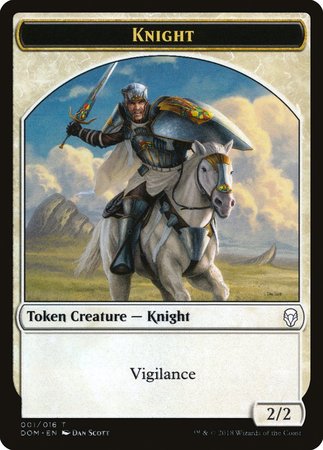 Knight Token (001) [Dominaria Tokens]