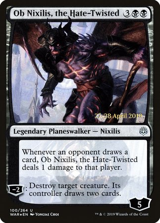 Ob Nixilis, the Hate-Twisted [War of the Spark Promos]