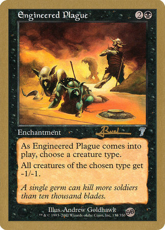 Engineered Plague - 2001 Antoine Ruel (7ED) (SB) [World Championship Decks 2001]