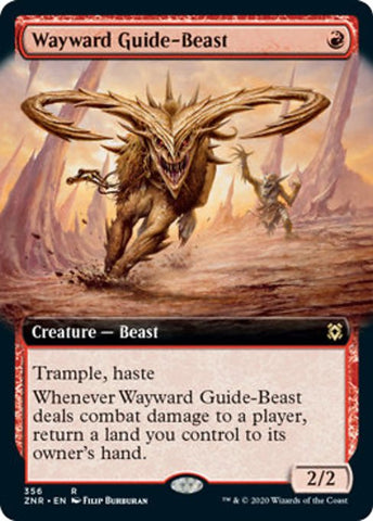 Wayward Guide-Beast (Extended Art) [Zendikar Rising]