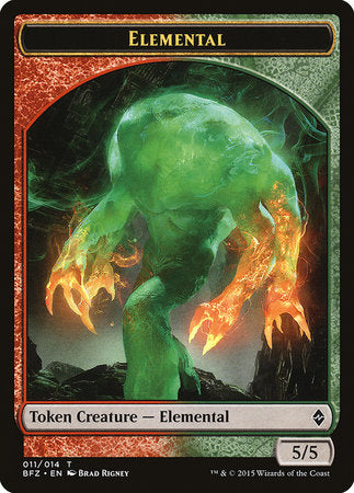 Elemental Token (5/5) [Battle for Zendikar Tokens]