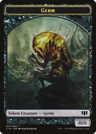 Germ // Zombie (Black) Double-sided Token [Commander 2014 Tokens]
