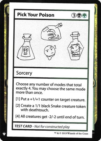 Pick Your Poison [Mystery Booster Playtest Cards]