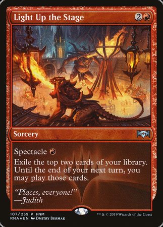 Light Up the Stage [Ravnica Allegiance Promos]