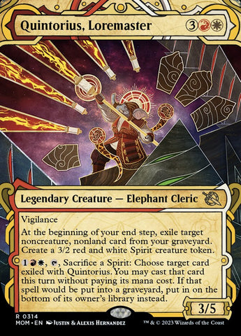 Quintorius, Loremaster (Showcase Planar Booster Fun) [March of the Machine]