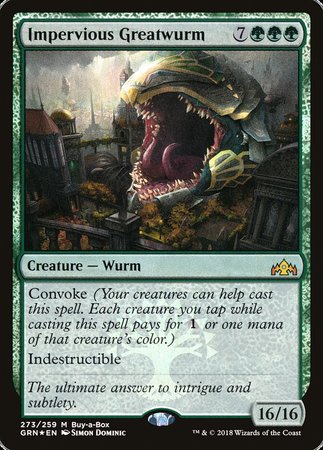 Impervious Greatwurm [Guilds of Ravnica]